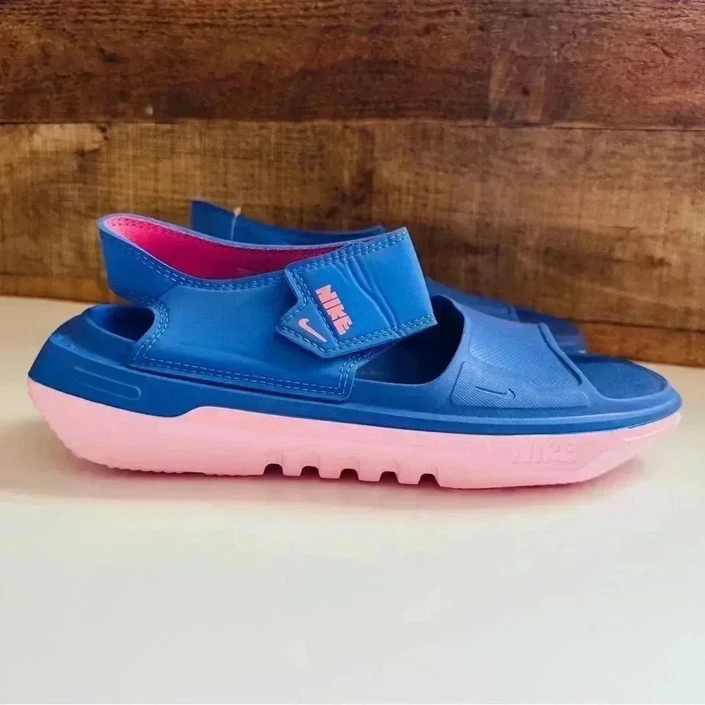 NWT Nike Playscape GS Sapphire Sunset Pulse Strap Sandals